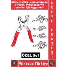 Wintoup #düğmepensesi Dikiş Çanta Giysi Ayakkabı Tekstil Sabitleme Onarım Metal Çıtçıt Pensesi Düğme Seti