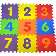 Matrax Oyuncak Eva Puzzle 33X33Cm X 7 Mm Yer Matı Rakamlar (9 Parça)