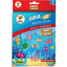  lino boyama kitabı boya - sil aktivite denizaltı silinebilir bs-1002