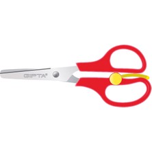  gıpta okul makası yaylı küt uçlu plastik 4 renk k703000-5001 asorti (1 adet)