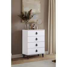 Hermobi BAŞAK 4 Çekmeceli Komodin