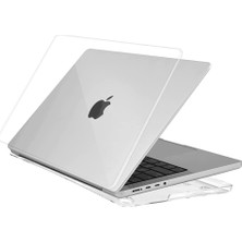 Arabulalaca MACBOOK Air 15 Inç A3448 M5 Çipli 2026 Parlak Kristal Şeffaf Doku Kılıf Hardcase Krıstal Seffaf
