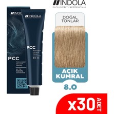 Indola Pcc 8.0 60ML Açık Kumral Saç Boyası-30'lu