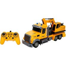 Bucuks Mey Ithalat® 1:12 Sesli ve Işıklı USB Şarjlı Uzaktan Kumandalı Iş Makinesi 35 cm