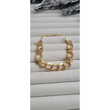 Yiğit Karan Aksesuar Çelik Üzeri Altın Kaplama Samanyolu Bileklik