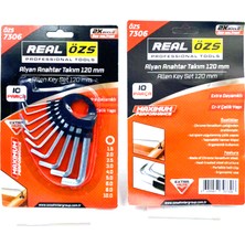 Krm 10 Parça  Kartlı Alyan Anahtar Takım SETİ120MM-NO-1.5-10 (5047) Krm