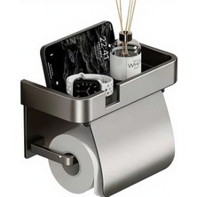 Microcase Duvara Monte Yapışkanlı Tuvalet Kağıdı Askılığı ve Telefon Tutucu AL5706