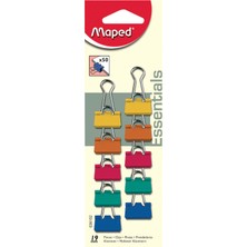  maped kıskaç (klips) metal 19mm 10 lu renkli 036102