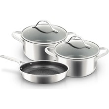 UNIQELLA Uniqella Silver Pro Serisi Kırmızı 5 Parça Set