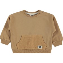 Civil Baby Etiketli Basic 6-18 Ay Sweatshirt - Kahverengi
