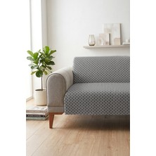Decomia Home Livia Kabartmalı Evcil Hayvan Dostu Koltuk Örtüsü Çok Amaçlı Kaymaz Süngerli (165X205 Cm)
