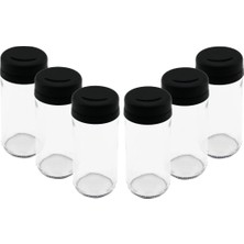 Krm 6 Pcs Cam - 225ML Baharatlık - Tuzluk Plastik Kapak (5047) Krm