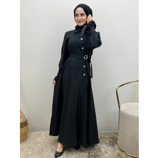 JOOQSTORE Kemerli Gömlek Elbise