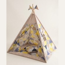 Abt Çocuk Oyun Çadırı Minder ve Yastıklı Dekoratif Oyun Evi