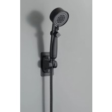 Krm Royal Siyah Pervaneli Kademeli Stoplu  Duş Başlık (5047) Krm