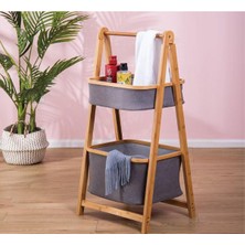 Gri Unisex Paçi-Bambu Gri Sepetli Organizer Model Kodu: P-AHS-700861GRI