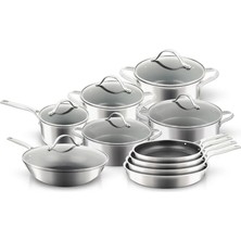 UNIQELLA Uniqella Silver Pro Serisi 16 Parça Set