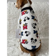 Zuzu Pet Fashion Mickey Mouse Desenli Siyah Köpek Kıyafeti-Happy Paws Black Mickey Sweat M