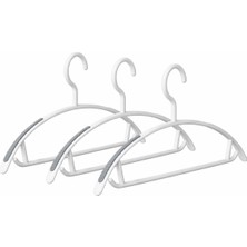 Microcase Plastik Kaliteli Kaydırmaz Pad'li Elbise Askılığı 3 Adet AL5710