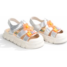 Minibonito Kız Erkek Çocuk Sandalet Sevimli Figürlü Cırtlı Yazlık Ayakkab