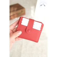 Norvi Leather Çıtçıtlı Çok Bölmeli Yatay Hakiki Deri Cüzdan 1185