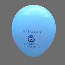 Kuzey Oyuncak Yüksek Kalite 29 Adet Beyaz Sünnet Balonu Maşallah Sünnetime Hoşgeldiniz Yazılı Beyaz Balon