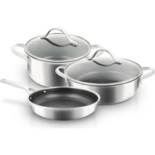 UNIQELLA Uniqella Silver Pro Serisi Beyaz 5 Parça Set