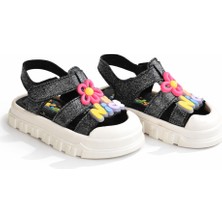 Minibonito Kız Erkek Çocuk Sandalet Sevimli Figürlü Cırtlı Yazlık Ayakkab