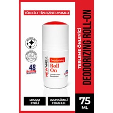 New Well Deodorizing Roll On Terleme Önleyici Koltuk Altı Roll On (Kırmızı) 75 ml