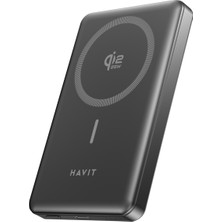 Havit PB5203 Pro 10.000MAH Qi2 Magsafe Powerbank - 25W Hızlı Şarj, Alüminyum Kasa