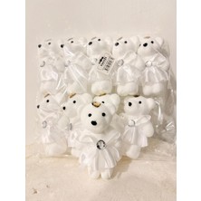 Eng Parti Dünyası 10’lu Beyaz Strafor Köpük Ayı Seti – Delikli, Çubuklu Süsleme ve Hediyelik Yapımına Uygun