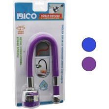 Krm Metal - Renkli Silikon Kaplı Kubar - Batarya Borusu Topaç Başlık= Kademeli 360 Derece Yayl