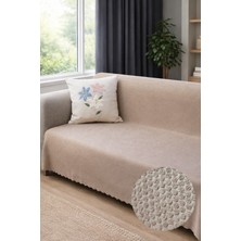 Decomia Home Elora Kabartmalı Yumuşak Koltuk Örtüsü Çok Amaçlı Koltuk Şalı Kaymaz Süngerli (165X205 Cm)