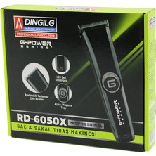Krm Saç Sakal Kesme - Traş Makinesi Fiş Şarjlı=led Gösterge Ayarlı BIÇAK=0.1-05MM RD-6050X