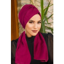 Aişe Tesettür Şarabi Kelebek Bone Şal