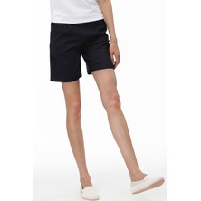 Lacoste Women's Reguler Fit Shorts Kadın Yandan Fermuarlı Şort Koyu Lacivert