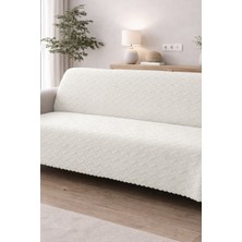 Decomia Home Boeno Kabartmalı Yumuşak Koltuk Örtüsü Çok Amaçlı Koltuk Şalı Kaymaz Süngerli (165X205 Cm)