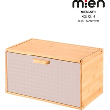 MİEN Gri Unisex Mien Gri Pane Ekmek Dolabı Model Kodu: MIEN-5T11GRI