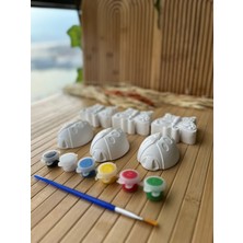 Perivar Taş Boyama Seti – 3 Kelebek & 3 Uğur Böceği Figürlü - Çocuk Boyama Aktivite Seti - Hediyelik