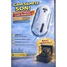 Castu Cam Silme Robotu 2800PA Güçlü Vakum | Uzaktan Kumandalı Akıllı Cam Temizleyici