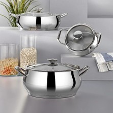 Gökdil Bonera Stella Steel 8 Parça Çelik Tencere Seti