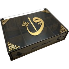 Yaman Hediyelik Ahşap Kişiye Özel Saat Kutusu, Aksesuar Kutusu, Kişiselleştirilebilir Düzenleyici Kutu