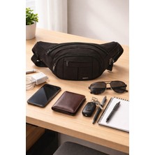 Newish Polo Kanvas Kumaş Bel Çantası Free Bag Kulaklık Çıkışlı