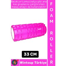 Wintoup #foamroller Spor Fitness Egzersiz Pilates Yoga Masaj Esneme Bacak Sırt Bel Omuz Kalça Foam Roller