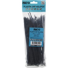 Krm Siyah   3.6X200MM  Plastik Cırt Kelepçe  100PCS (5047) Krm