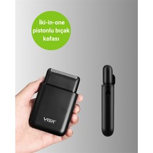 İsingir Shopping 5 w Güçlü USB Şarjlı Sakal Şekillendirici – Iki Başlıklı Su Geçirmez  - IS002Y-7R95B