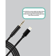 İsingir Shopping Lightning To 3.5mm Aux Ses Dönüştürücü Kablo 1 Metre Stereo Uyumlu - IS002Y-7RCMV1