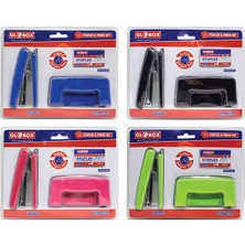 Globox Zımba Makinası + Delgeç Seti 2111 (Karışık Renk)