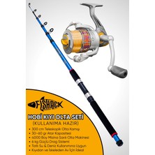 Asyaink Hobi Kıyı Olta Takımı - 270CM 30-60GR Kamış + 3000'LIK Olta Makinesi (XB4+BL300)