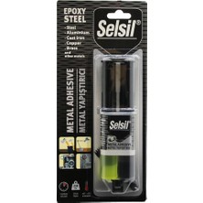 Krm Epoxy Steel Metal Şırınga Epoksi Yapıştırıcı 28GR. Metal - Çelik - Alüminyum - Ahşap - P